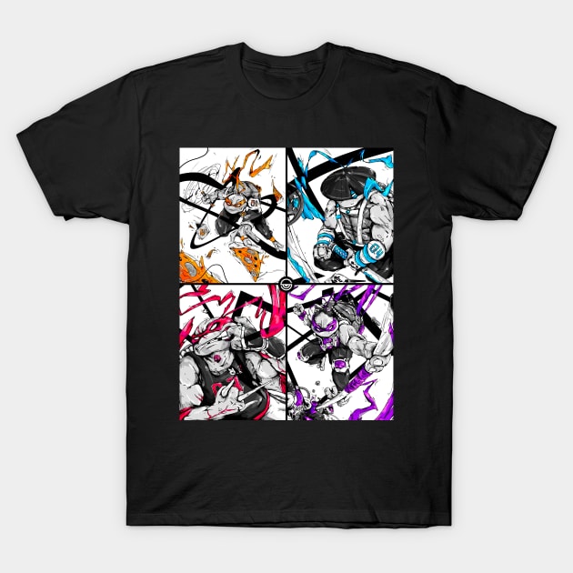 Ninja Team T-Shirt by K2Gproject